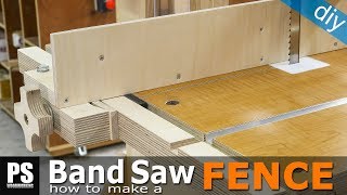 How I built a fence for the band saw I finished building a few days ago. I have developed a locking system that will allow me to set it 