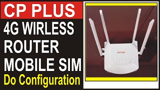 CP Plus 4G Router | CP Plus 4G Router Configuration