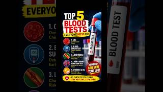 5 Blood test जो एक स्वस्थ व्यक्ति को जरूर करना चाहिए #blood #health #diet #doctor