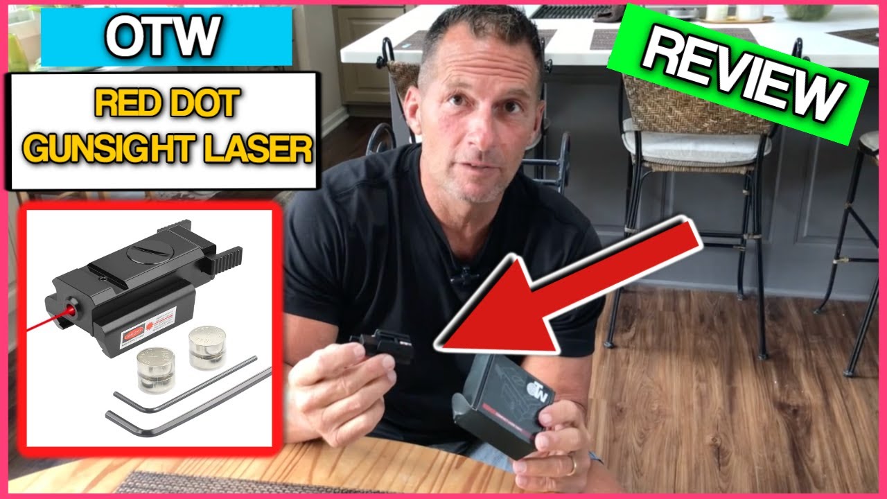 OTW Red Dot Gun Sight Laser Picatinny 20mm Standard Weaver Rail Mount for Pistol Handgun Gun Rifle