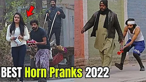Best Moments On Air Horn Pranks 😂 | (Don't Miss It)