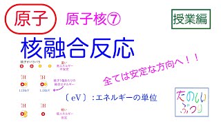 【核融合反応】高校物理　原子　原子⑦  核融合反応　授業