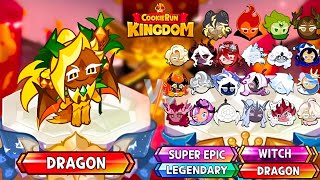 Ananas Dragon Cookie vs Legendary , Super Epic , Dragon and Witch