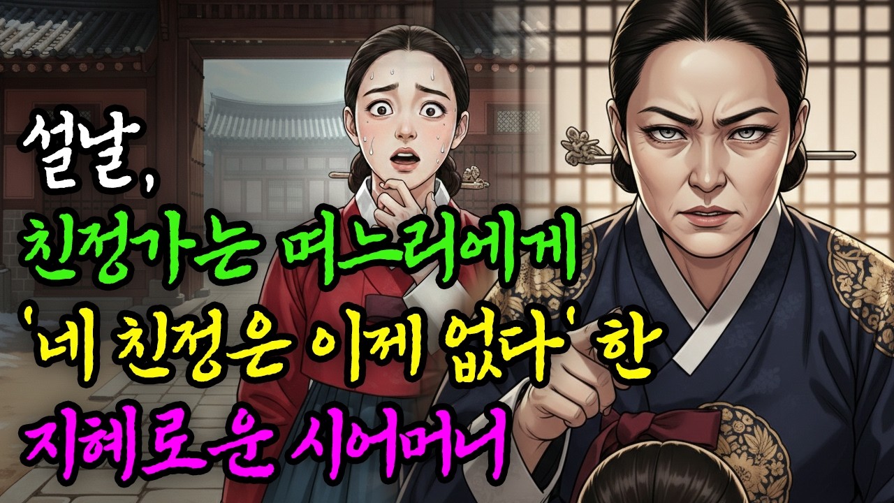 설날, 친정가는 며느리에게 '네 친정은 이제 없다'라고 한 지혜로운 시어머니 | 야담 설화 전설 민담 옛날이야기 사연 수면동화 오디오북