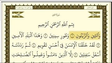 تكرار سورة التين كل آية ٣مرات للشيخ فارس