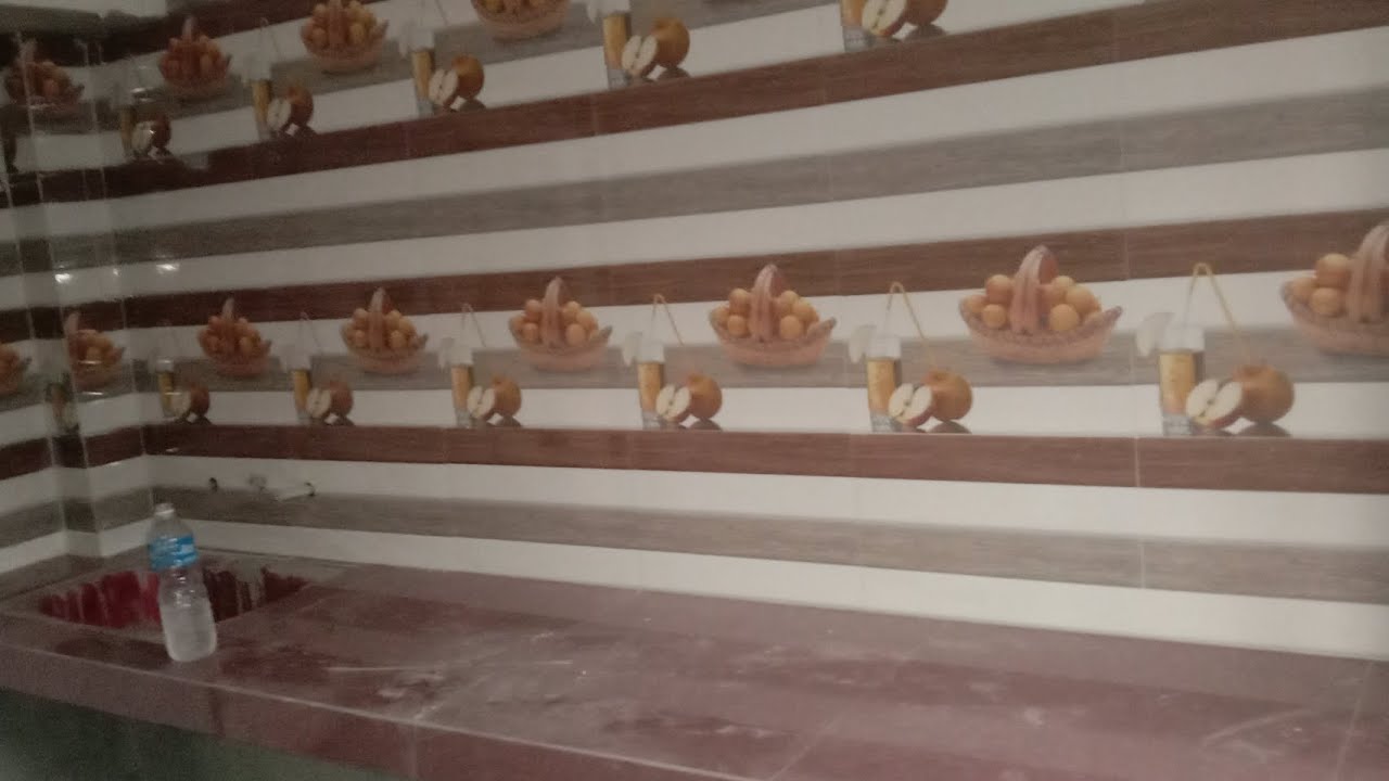 kitchen tiles design in nepal || #trendingtilesmarbledesign - YouTube