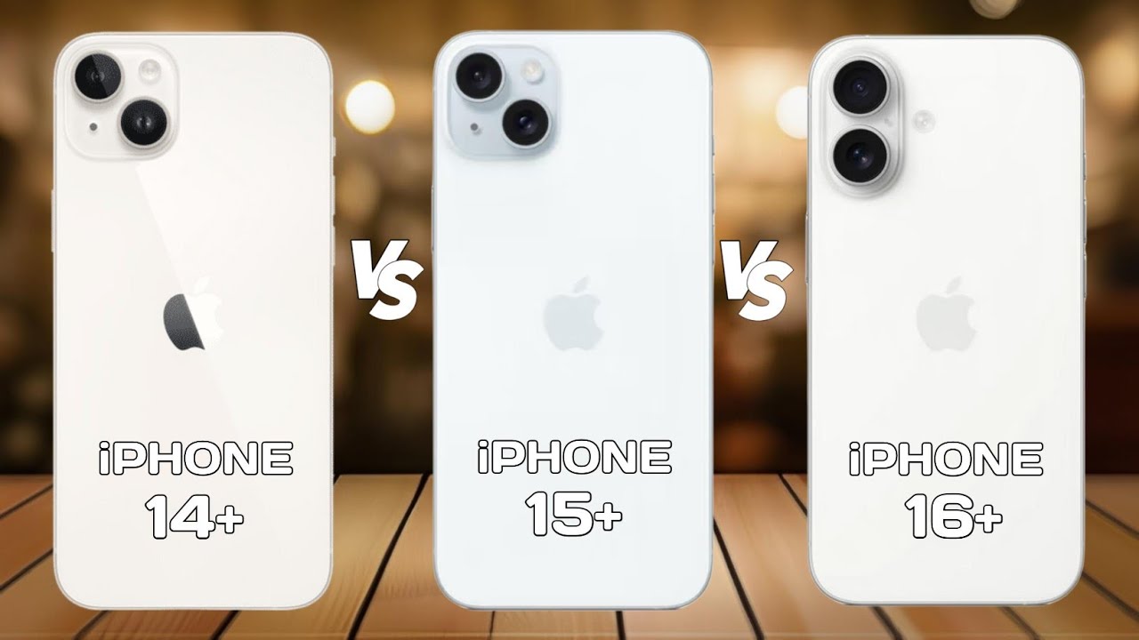 iPhone 14+ Vs iPhone 15+ Vs iPhone 16+ - YouTube