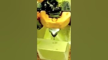 Installing a utility pole with foam