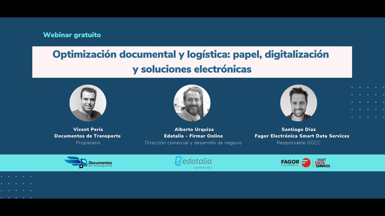 Webinar Optimización Documental y Logística: Papel, Digitalización y Soluciones Electrónicas