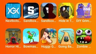 Nextbots in Playground mod update, Horror Hide, Going Balls,Sandbox in space,Sandbox Playworld Game