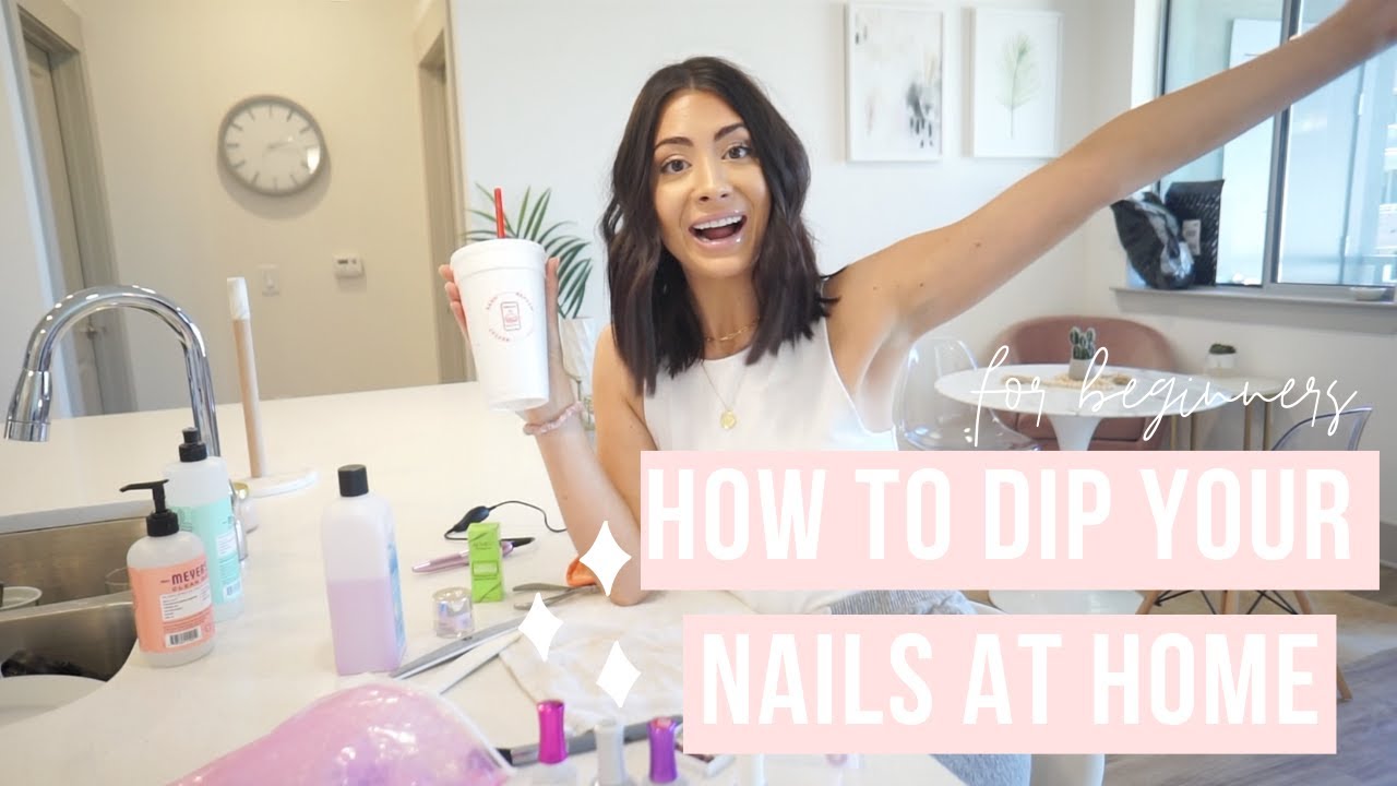 How To Dip Your Nails At Home!!!!! YouTube