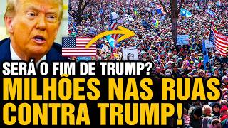 TRUMP SURTA com PROTESTO GIGANTE nos EUA com MILHÕES de PESSOAS e a resposta dele só piora tudo 😱 🇺🇸