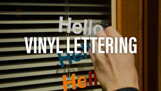 Precision-Cut Vinyl Lettering for Professional Signs, Vehicles, and Windows | StickerDot