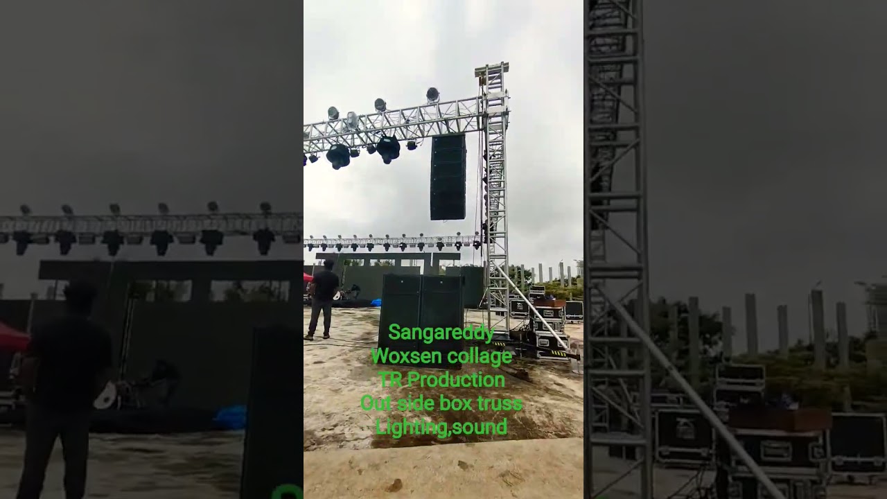 Sangareddy woxsen collage TR production box Truss, lighting,sound, screen@syed syed mukesha2276
