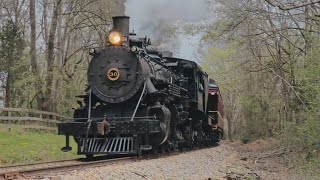 [4K] Texas State Railroad Steam Train