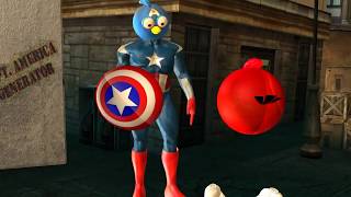 ANGRY BIRDS & CAPT  AMERICA vs  winter soldier ♫ 3D animated  movie mashup ☺ FunVideoTV   Style ;