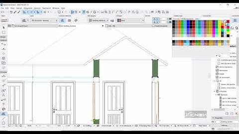 How to draw a section elevation in Archicad.