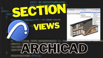 How to draw a section elevation in Archicad.