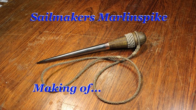 EDC Brass Marlinspike - Durable Marlin Spike for Paracord Knitting Sailing,  Boat