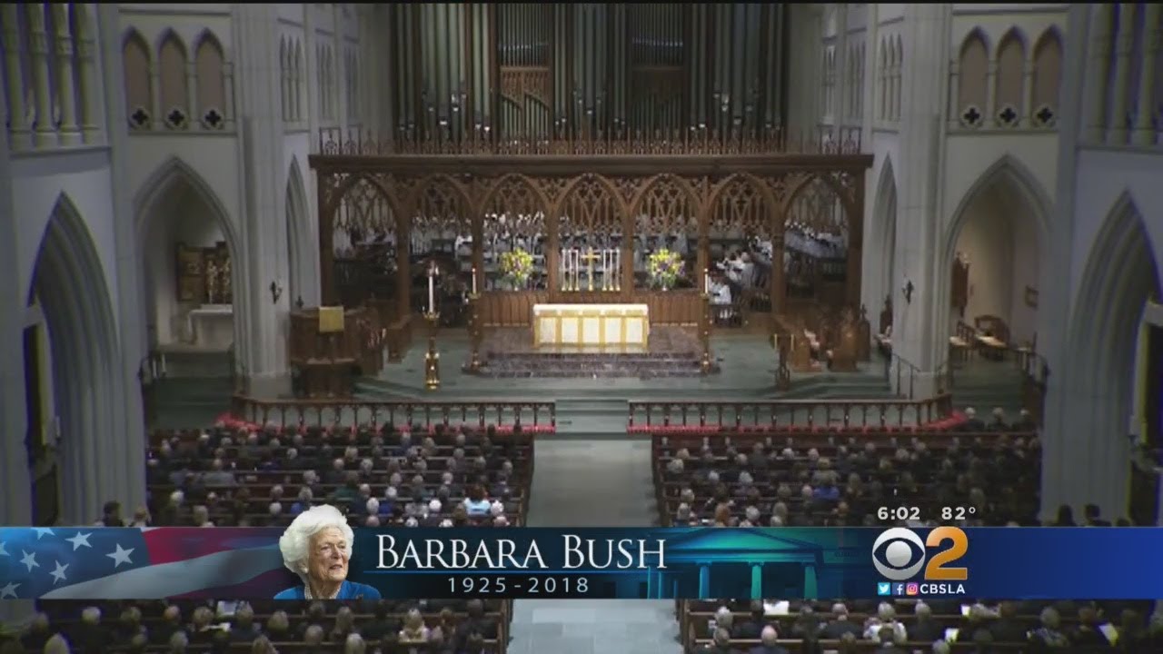 Barbara Bush Memorial Service Held In Houston - YouTube