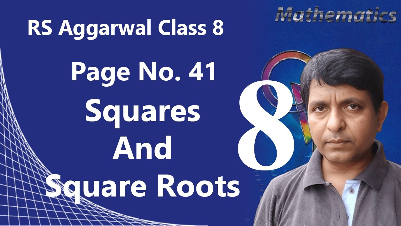 Class 8 Maths 📘 Square & Square Root | R.S. Aggarwal Solution ️ - YouTube