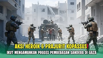 GENCATAN SENJATA GAZA❗ 6 PRAJURIT KOPASSUS IKUT AMANKAN PEMBEBASAN SANDERA PEJUANG KEMERDEKAAN