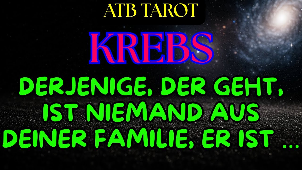 KREBS:Geld kommt wie vom Himmel du wirst glücklich sein,aber gleichzeitig wird dich jemand verlassen