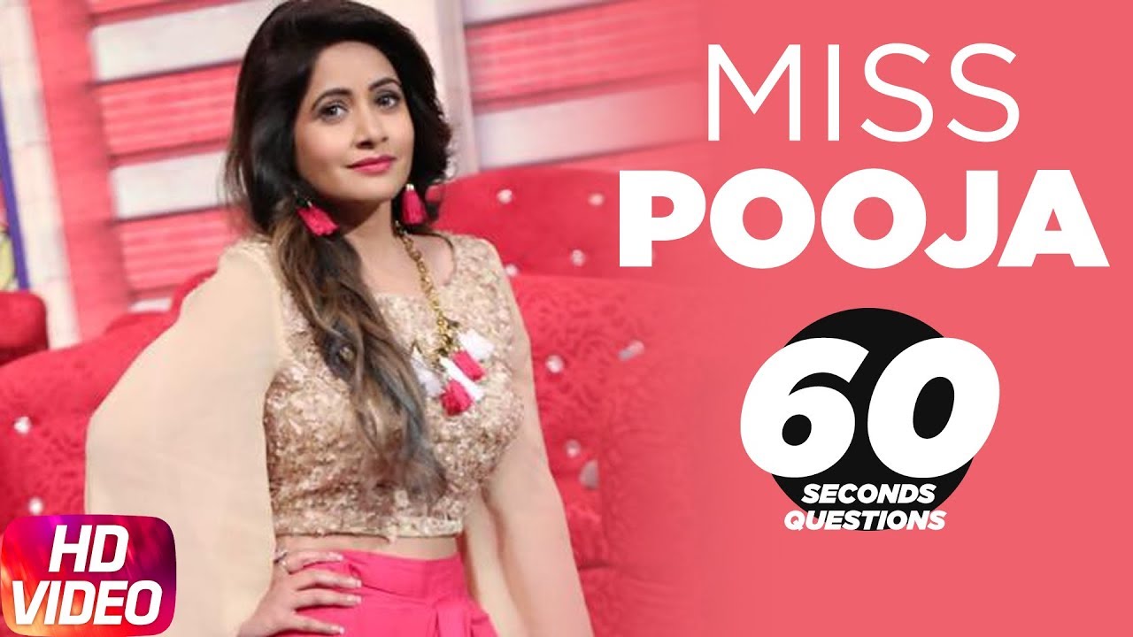 Miss Pooja | 60 Second Question | Speed Records