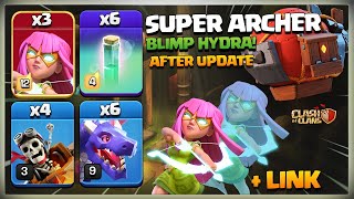 After Update! Most POWERFUL Th14 Super Archer Blimp Hydra Attack Strategy | Best Th14 Attack in coc