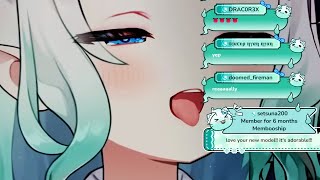 Mint licks chat 【Maid Mint Fantome】
