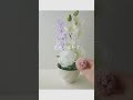 全部100均で仏花を手作り/淡い紫で癒しのお供え造花アレンジメント