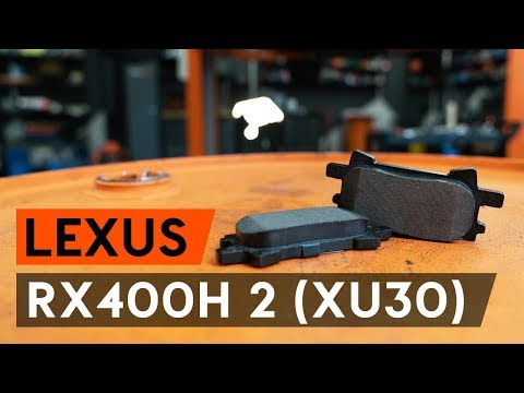 Kaip pakeisti galiniai stabdžių kaladėlės LEXUS RX400h 2 (XU30) [AUTODOC PAMOKA]