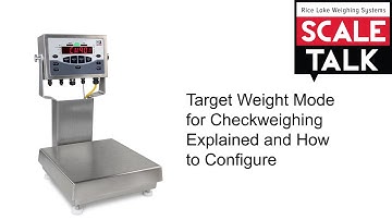 ScaleTalk: Target Weight Mode for Checkweighing