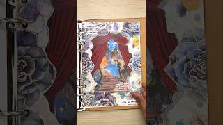 ASMR Cinderella Inspired Scrapbook 🦋✨ | Aesthetic Journal Spread 💙🧚 #shorts #asmrscrapbooking