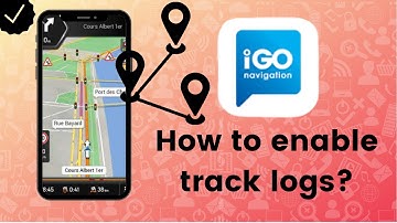 How to enable track logs on the maps in IGO Navigation?