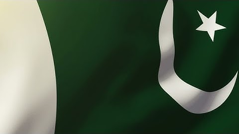 Pakistan Flag Waving In The Wind. Looping Sun Rises Style. Animation Loop Stock Animation
