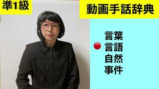 G-363 (言葉/言語/自然/事件)の手話