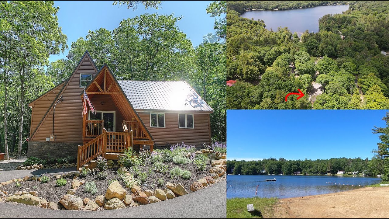 For Sale Special Aframe cabin in Sawyer Lake New Hampshire
