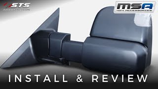 MSA TOWING MIRROR INSTALL AND REVIEW