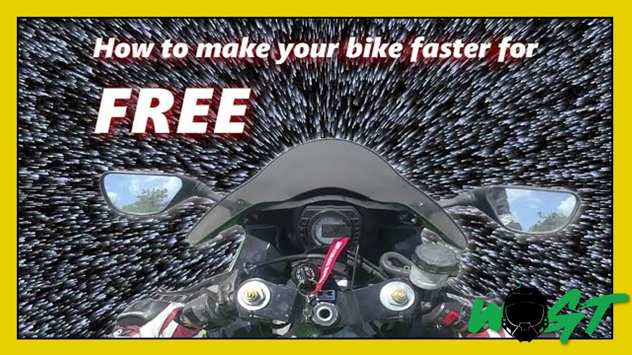How to make your motorcycle faster for FREE YouTube