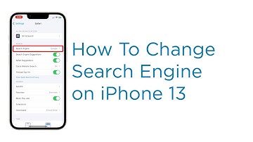 How to Change Safari iPhone 13 Default Search Engine