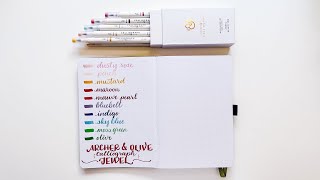 Archer & Oliver Calliograph Jewel Collection Swatches