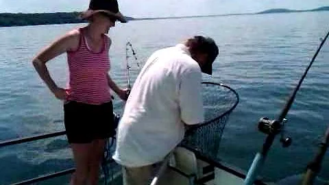 Ann Hurley Fishing on Green Lake