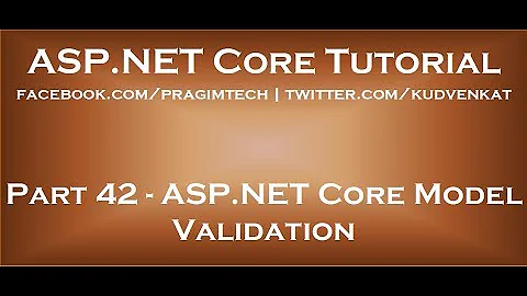 ASP NET Core model validation