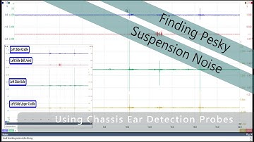 Locating hard to detect suspension noise using chassis ears and an oscilloscope.