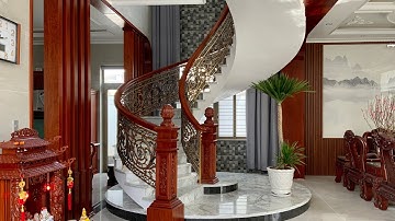 Cầu thang lượn đẹp | Cổng nhôm đúc TCN | Thiết kế, sản xuất theo yêu cầu.