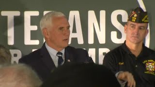 Mike Pence speaks to veterans in Beaver County