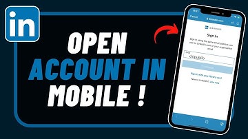 How to Open LinkedIn Account in Mobile !