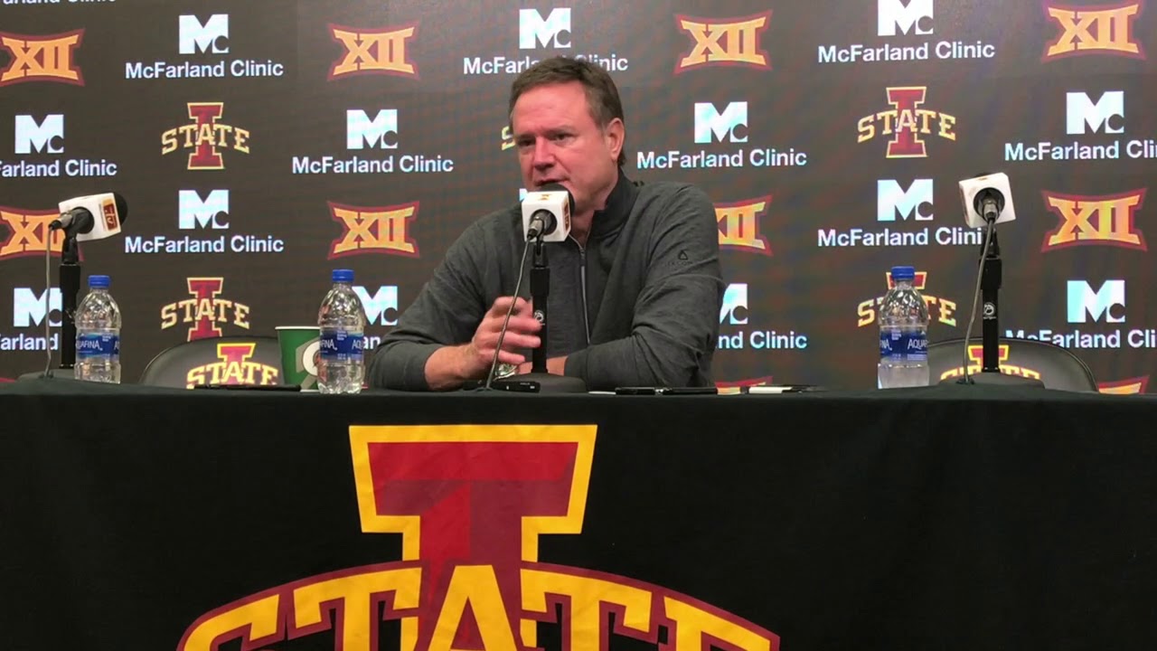 KU coach Bill Self following 7760 loss at Iowa State YouTube