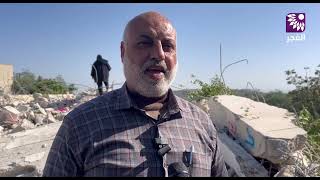 من منزل الشهيد كامل أبو بكر منفذ عملية تل أبيب في بلدة رمانة غرب مدينة جنين